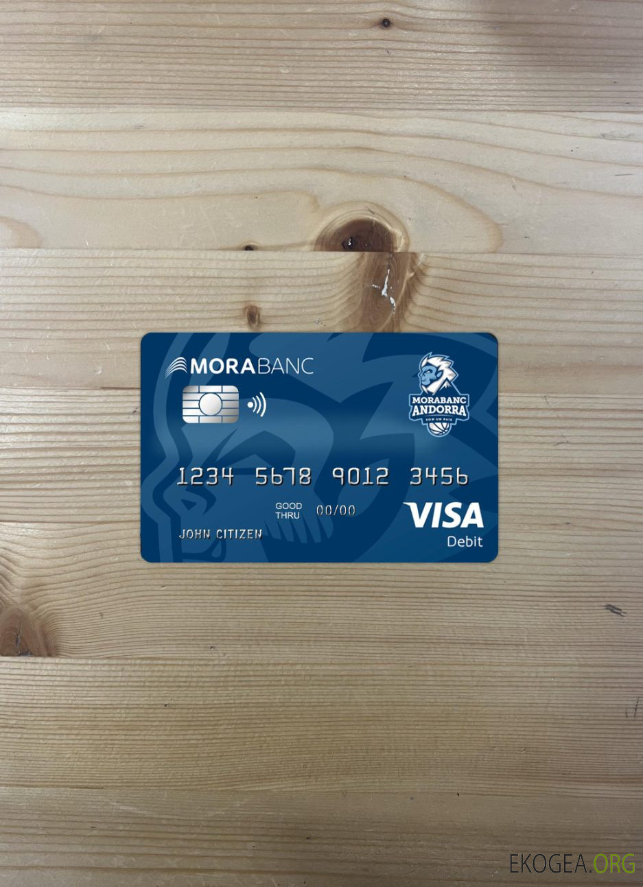 Andorre Morabank Visa débit photolook recto